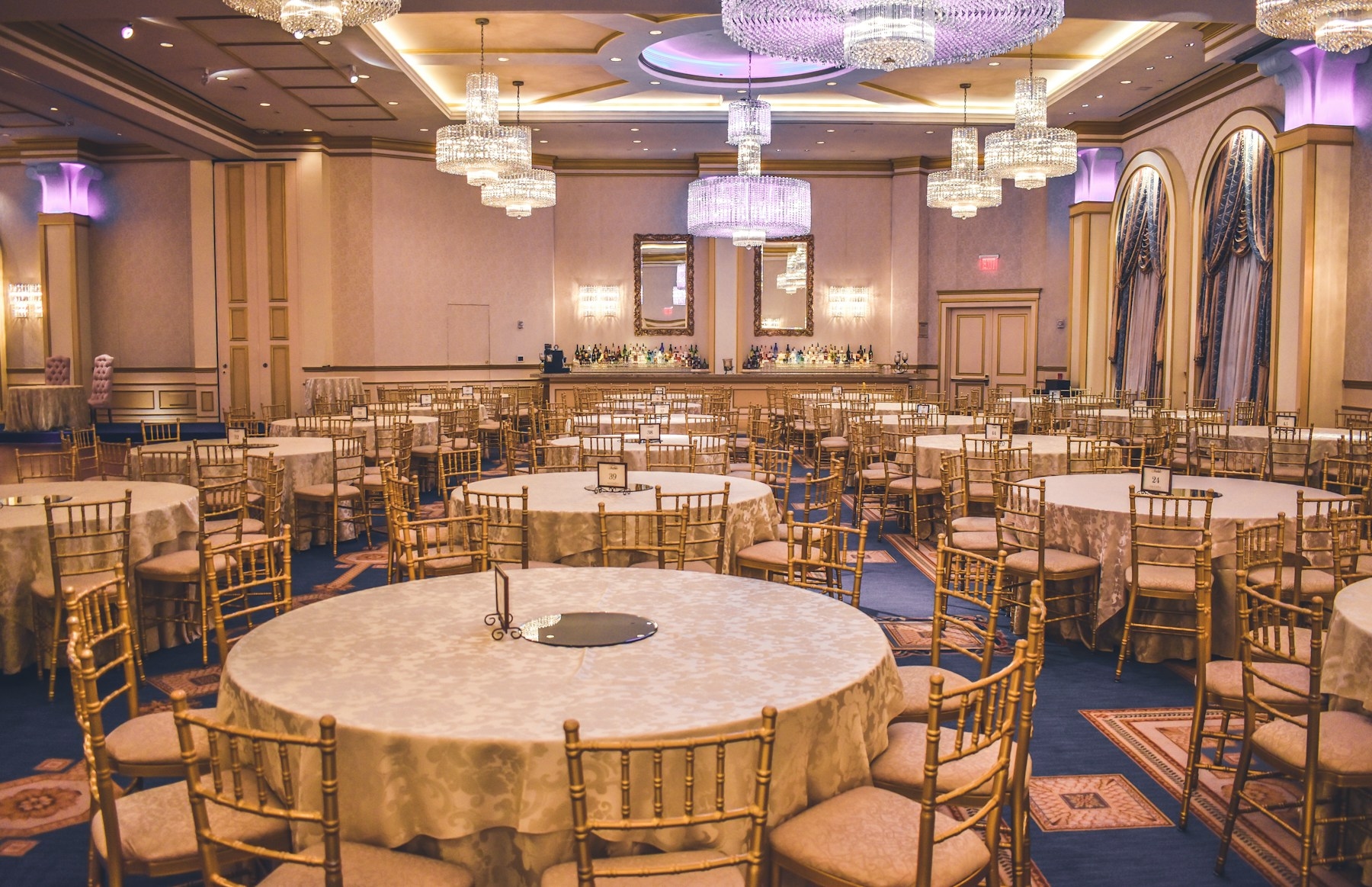 Grand ballroom event setting